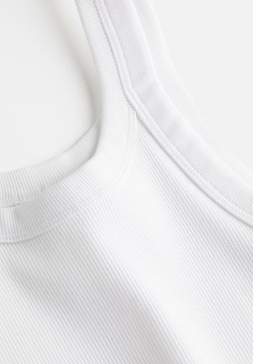 H&M - Ribbed vest top - white