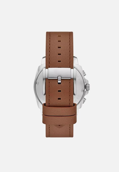 Fossil - Raquel watch ring - silver & brown