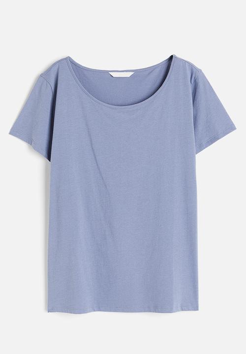 H&M - Cotton t-shirt - dusty blue