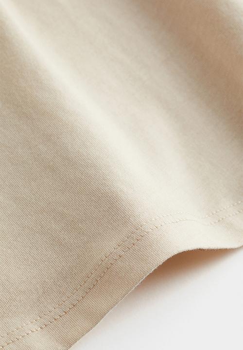 H&M - Cotton t-shirt - light beige
