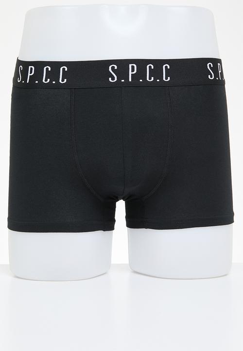 S.P.C.C - Emperador Signature Boxer Brief Underwear - Black/Dark Moss