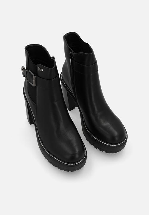 Plum - Jemila ankle boot - black