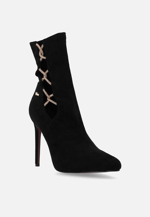 Plum - Angel ankle boot - black