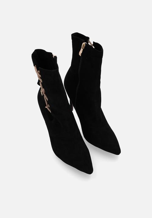 Plum - Angel ankle boot - black