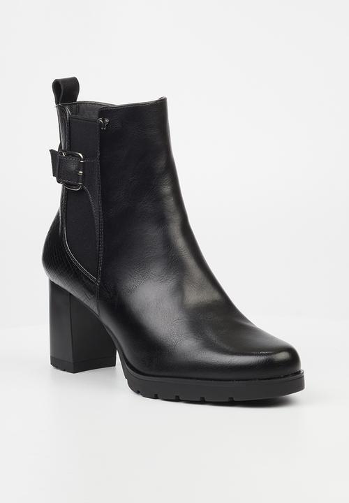 Butterfly Feet - Kylin 1 block heel boot - black