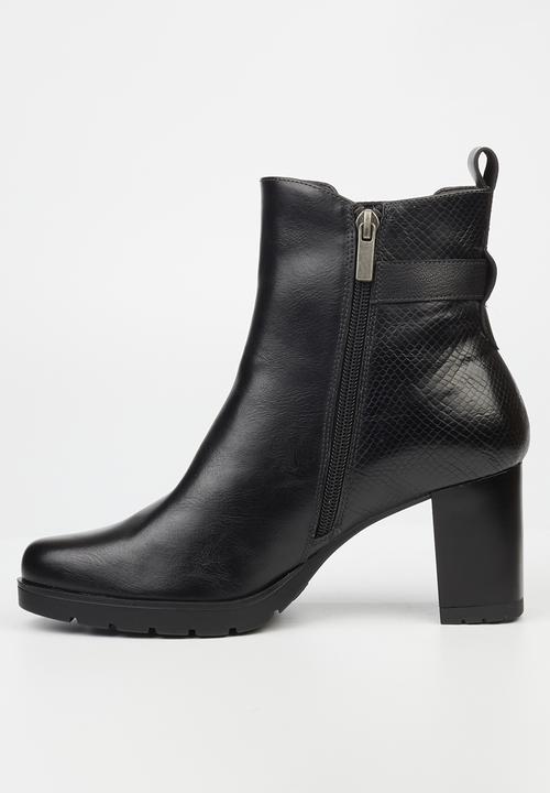 Butterfly Feet - Kylin 1 block heel boot - black