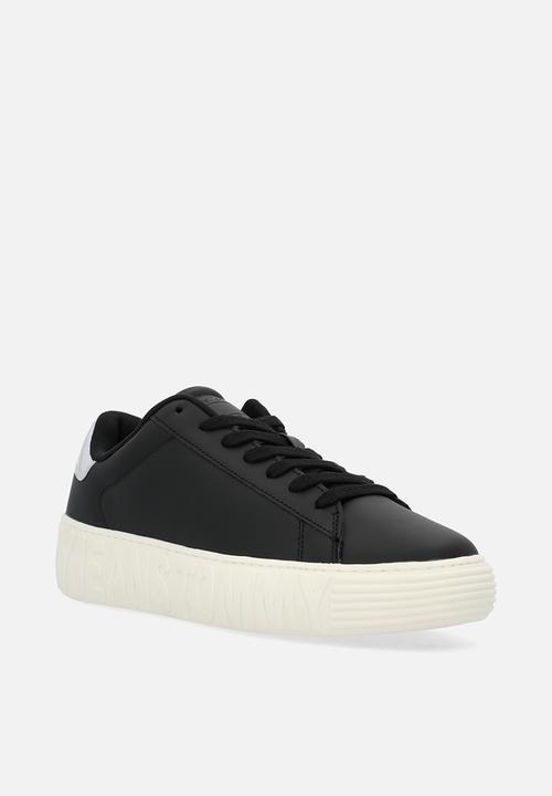 Tommy Hilfiger - Tjw cupsole leather low cut - black/silver