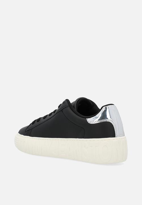 Tommy Hilfiger - Tjw cupsole leather low cut - black/silver