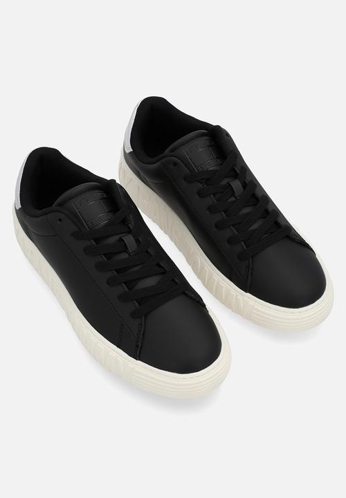 Tommy Hilfiger - Tjw cupsole leather low cut - black/silver