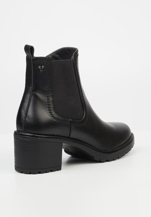 Butterfly Feet - Noxer 1 block heel chelsea boot - black
