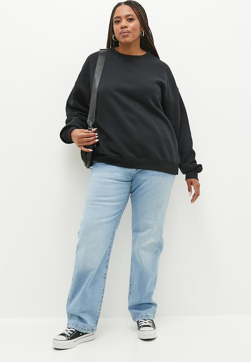 Cotton On - Plus Classic Crew Sweatshirt - Black