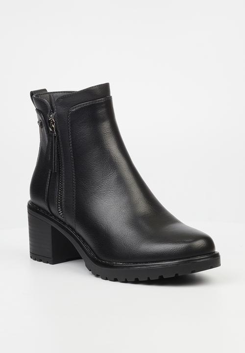 Butterfly Feet - Noxer 2 block heel boot - black