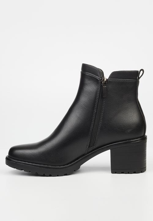 Butterfly Feet - Noxer 2 block heel boot - black
