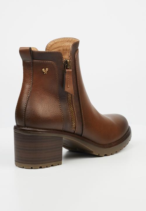 Butterfly Feet - Noxer 2 block heel boot - tan