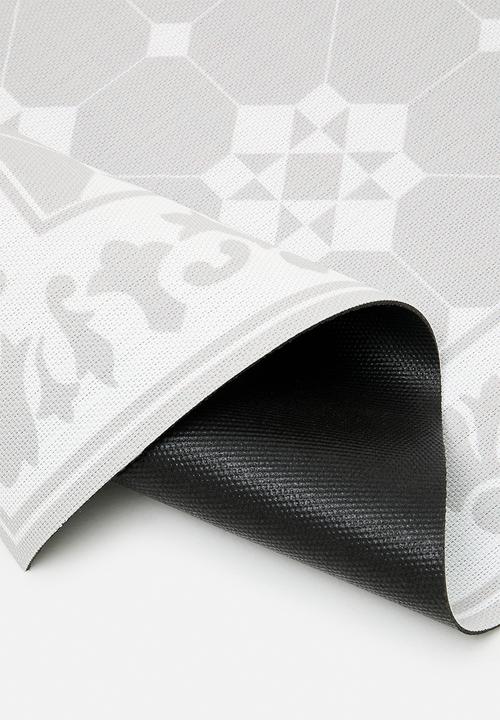 Fotakis - Vinyl Runner Floral - Grey