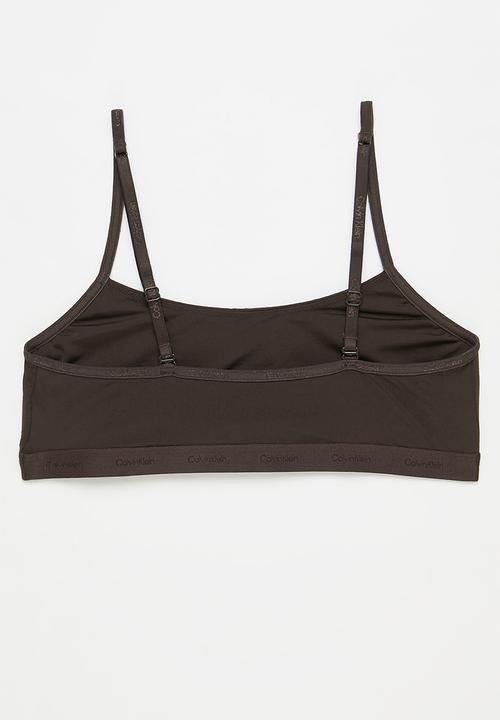 Calvin Klein - Unlined bralette - woodland