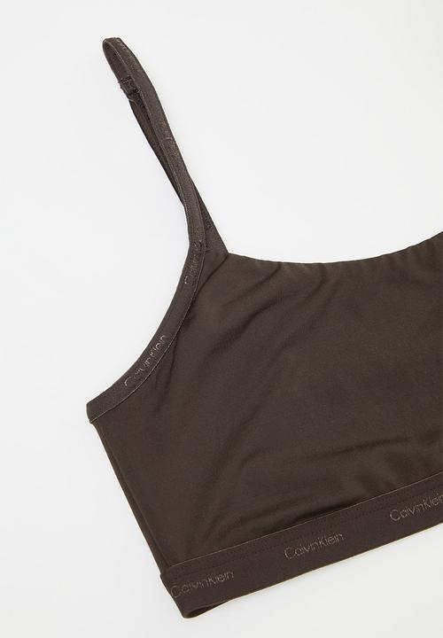 Calvin Klein - Unlined bralette - woodland