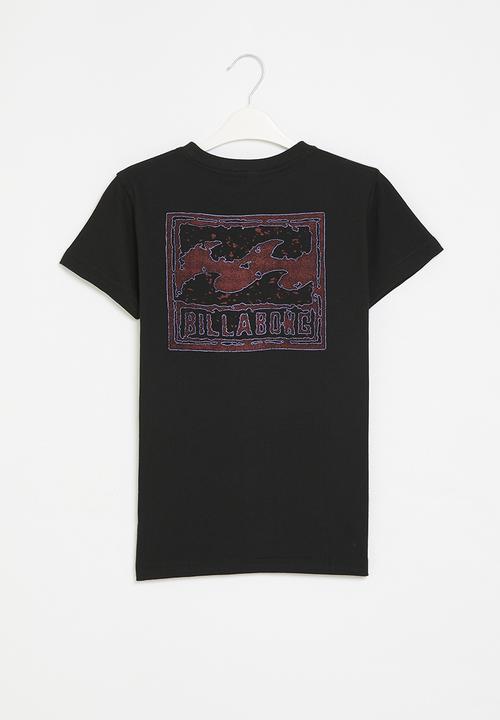 Billabong  - Crayon wave short sleeve - black