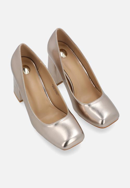 Footwork - Glerie block heel court - bronze
