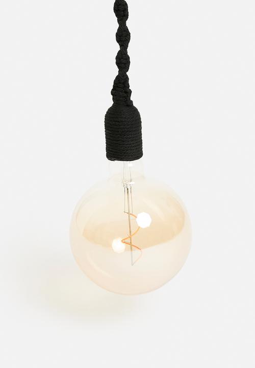 H&S - Hook-up LED pendant - black