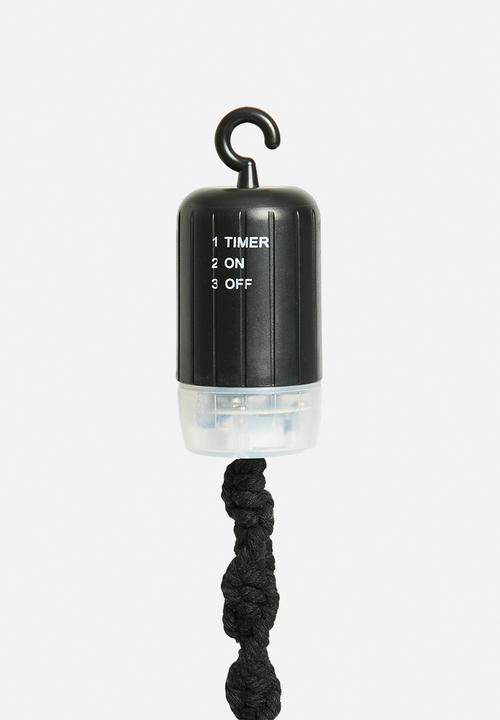 H&S - Hook-up LED pendant - black