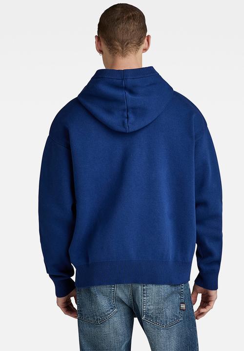 G-STAR - Graphic hdd loose knit Eyebird knit o - ballpen blue