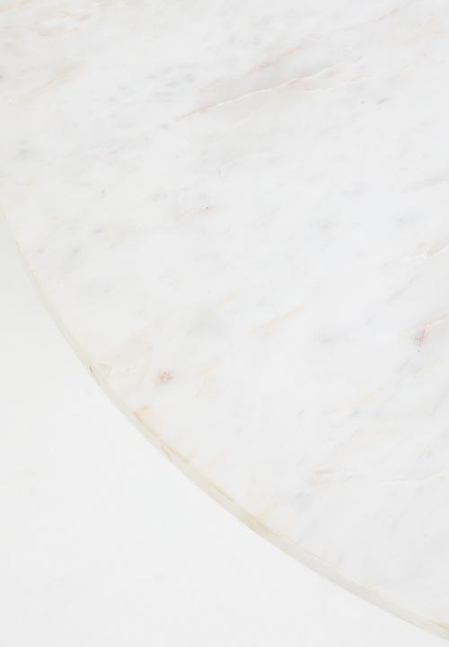 Sixth Floor - Delia marble & wood dining table-Natural