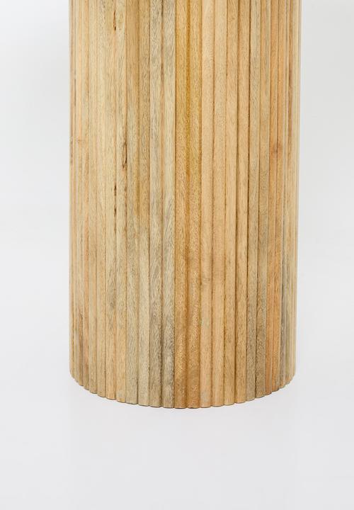 Sixth Floor - Delia marble & wood dining table-Natural