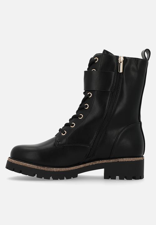 SISSY BOY - Janie lace-up boot - black