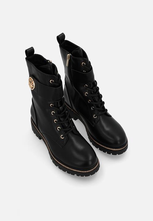 SISSY BOY - Janie lace-up boot - black