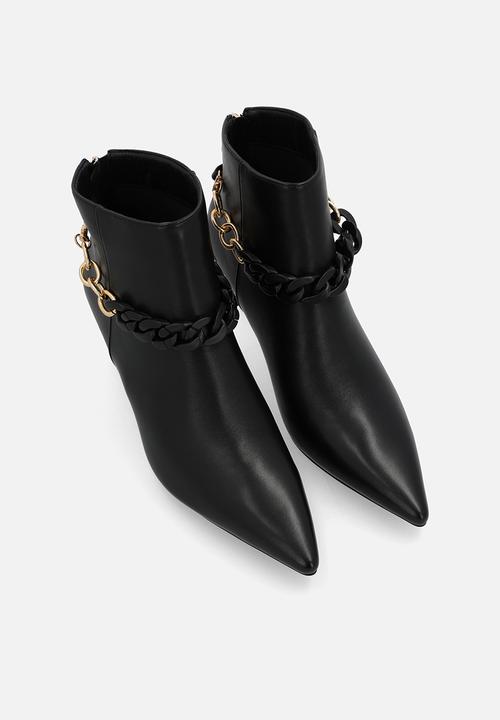 SISSY BOY - Dolly kitten heel ankle boot - black