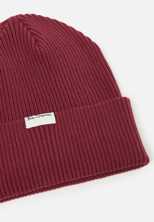 Ben Sherman - Targy rib beanie - berry