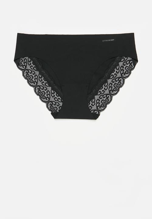 Cotton On - Party Pants Bikini Brief 3 Pack - Black