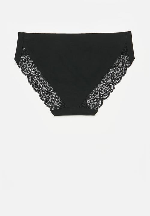 Cotton On - Party Pants Bikini Brief 3 Pack - Black