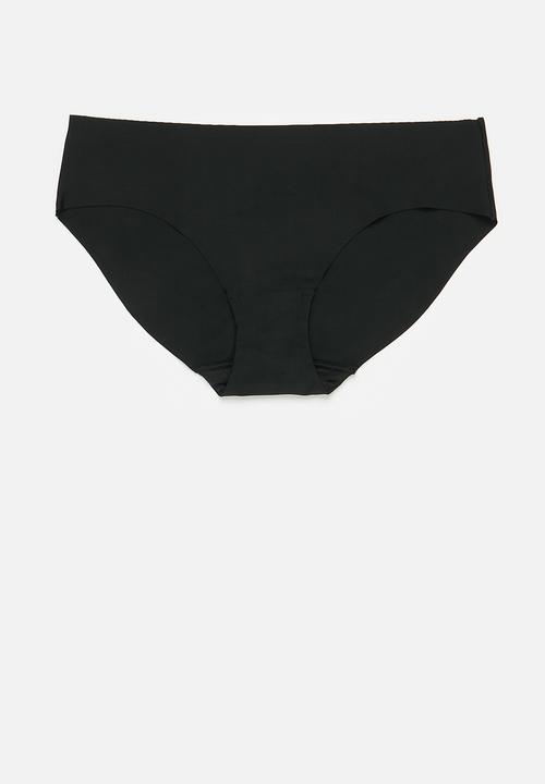 Cotton On - The invisible bikini brief 5 pack - black & frappe