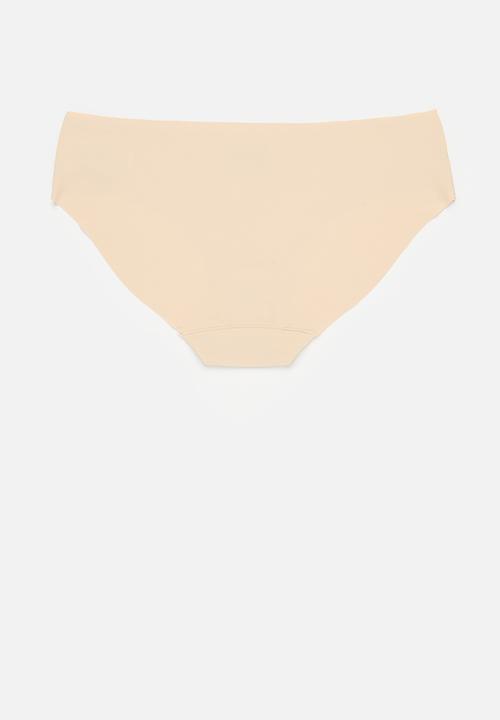 Cotton On - The invisible bikini brief 5 pack - black & frappe