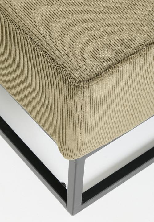 Sixth Floor - Cassius Square Ottoman - Olive