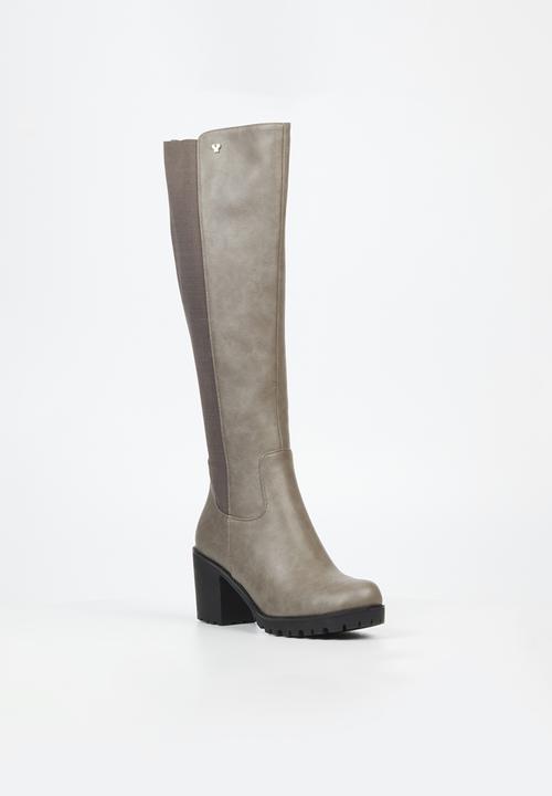 Butterfly Feet - Noel 2 block heel boot - grey
