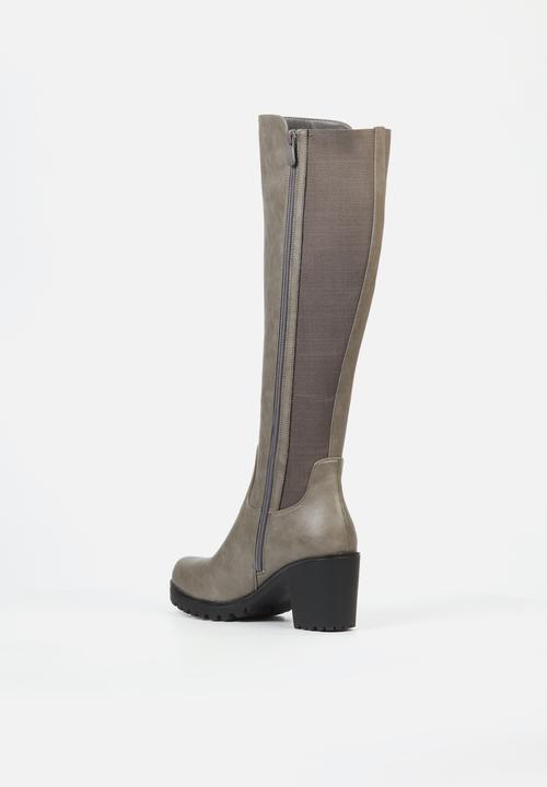 Butterfly Feet - Noel 2 block heel boot - grey