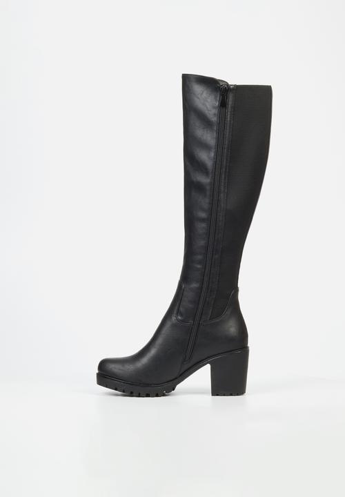 Butterfly Feet - Noel 2 block heel boot - black