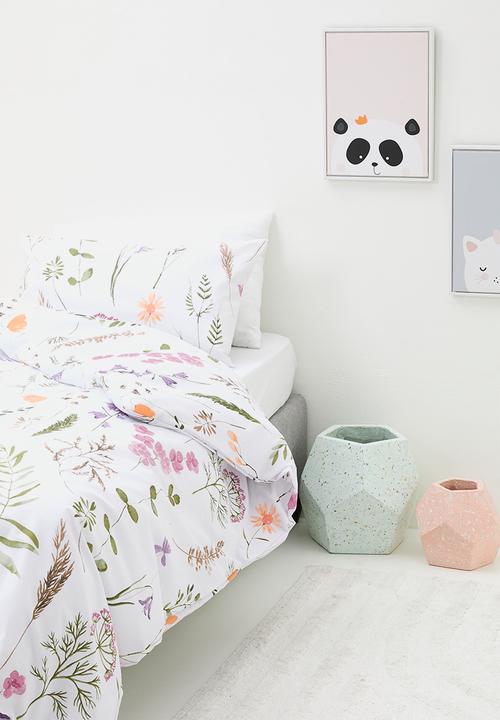 Sixth Floor - Watercolour Florals Cotton Blend Duvet Set