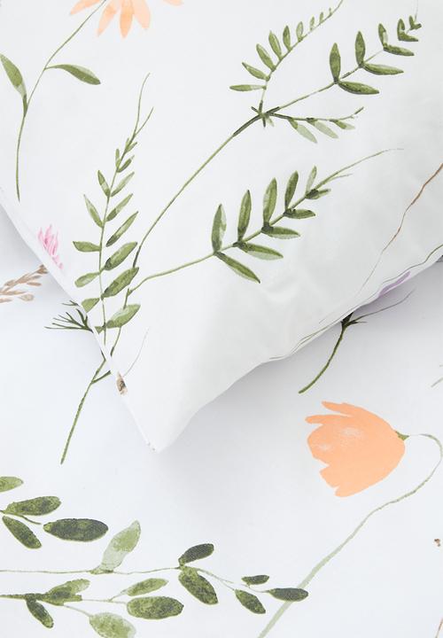 Sixth Floor - Watercolour Florals Cotton Blend Duvet Set