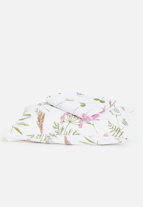Sixth Floor - Watercolour Florals Cotton Blend Duvet Set