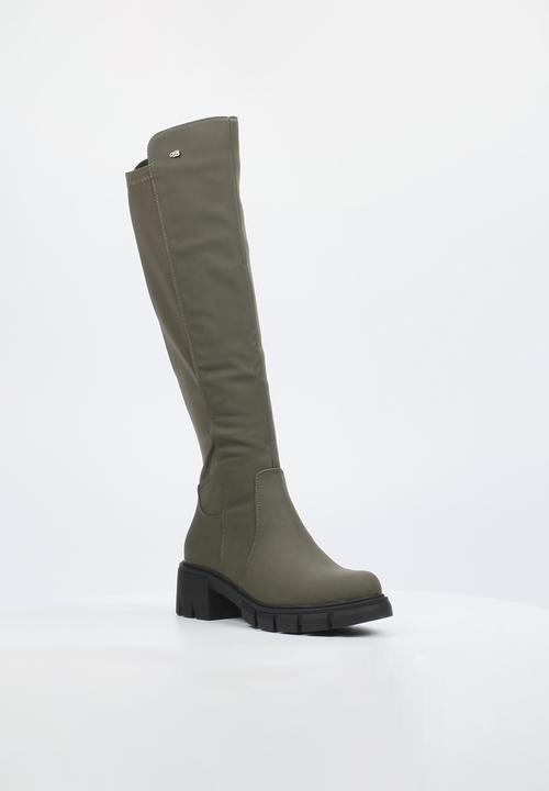 Miss Black - Odyssey 6 boot - olive