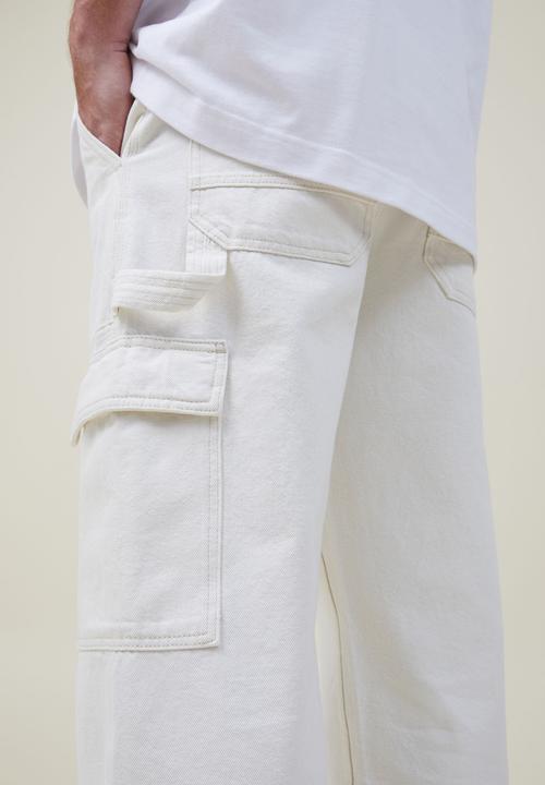 Cotton On - Baggy jean - panel cargo ecru