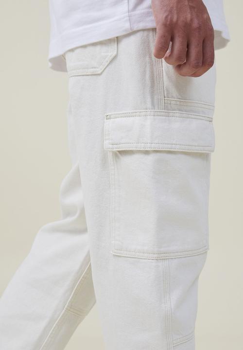 Cotton On - Baggy jean - panel cargo ecru