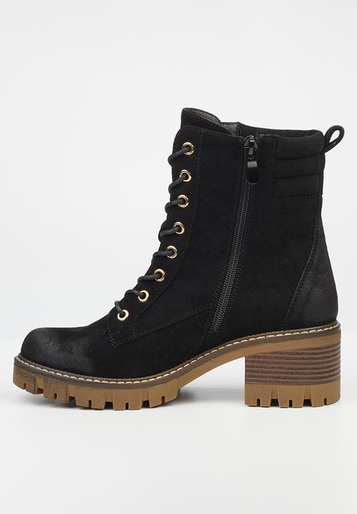 Miss Black - Carter 2 lace-up boot - black