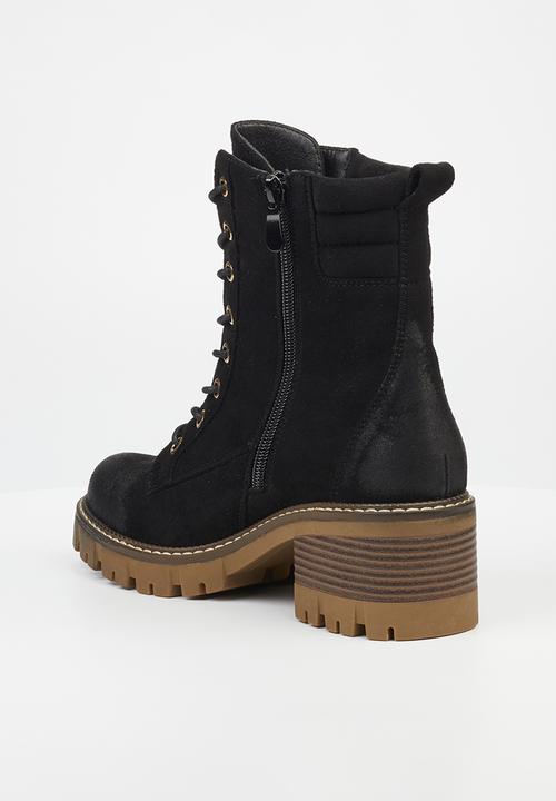 Miss Black - Carter 2 lace-up boot - black
