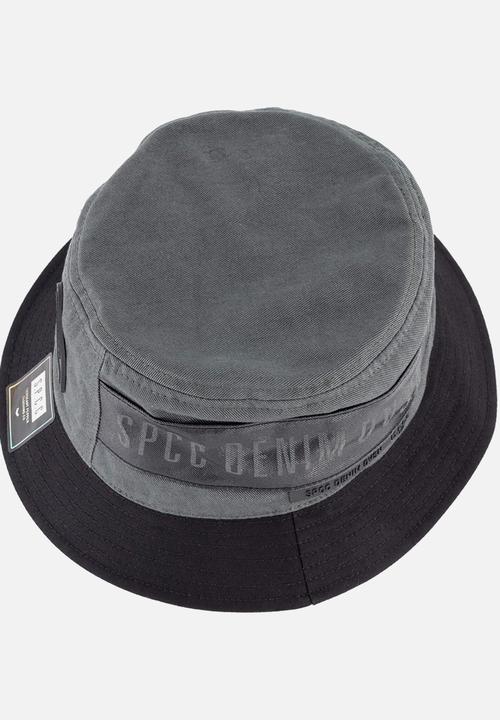 S.P.C.C - Branald Bucket Hat - Black & Dark Olive