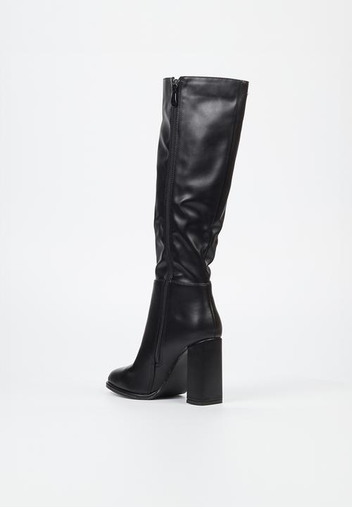 Miss Black - Shania 1 knee length boot - black